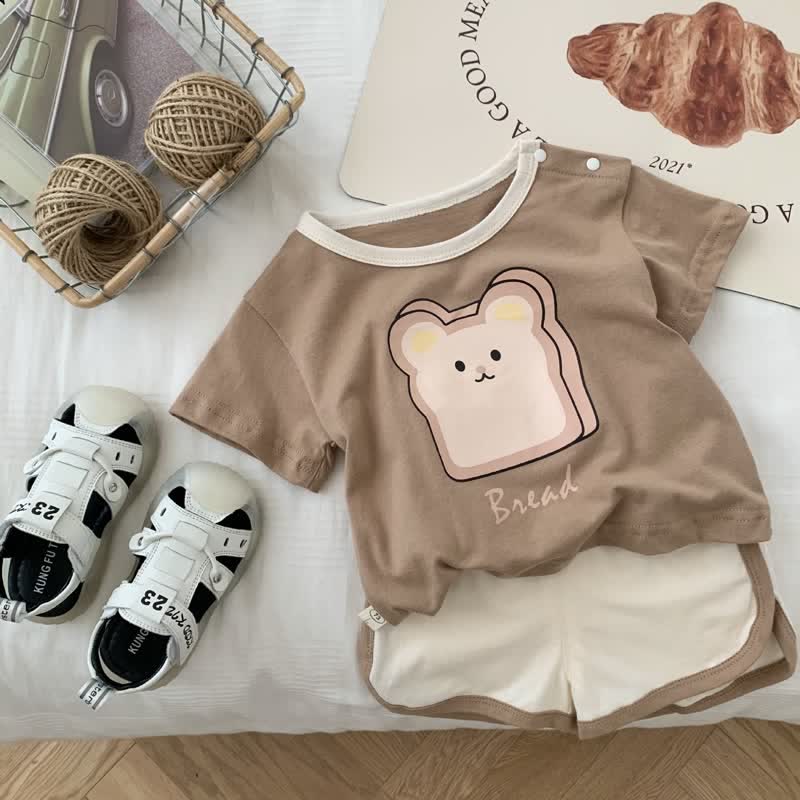 BREAD Baby Toddler 2-Piece Bear Set