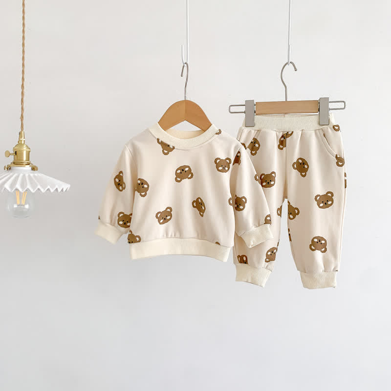 Baby Bear Casual Shirt and Loose Pants Set