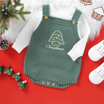 CHRISTMAS Baby Christmas Tree Slogan Bodysuit