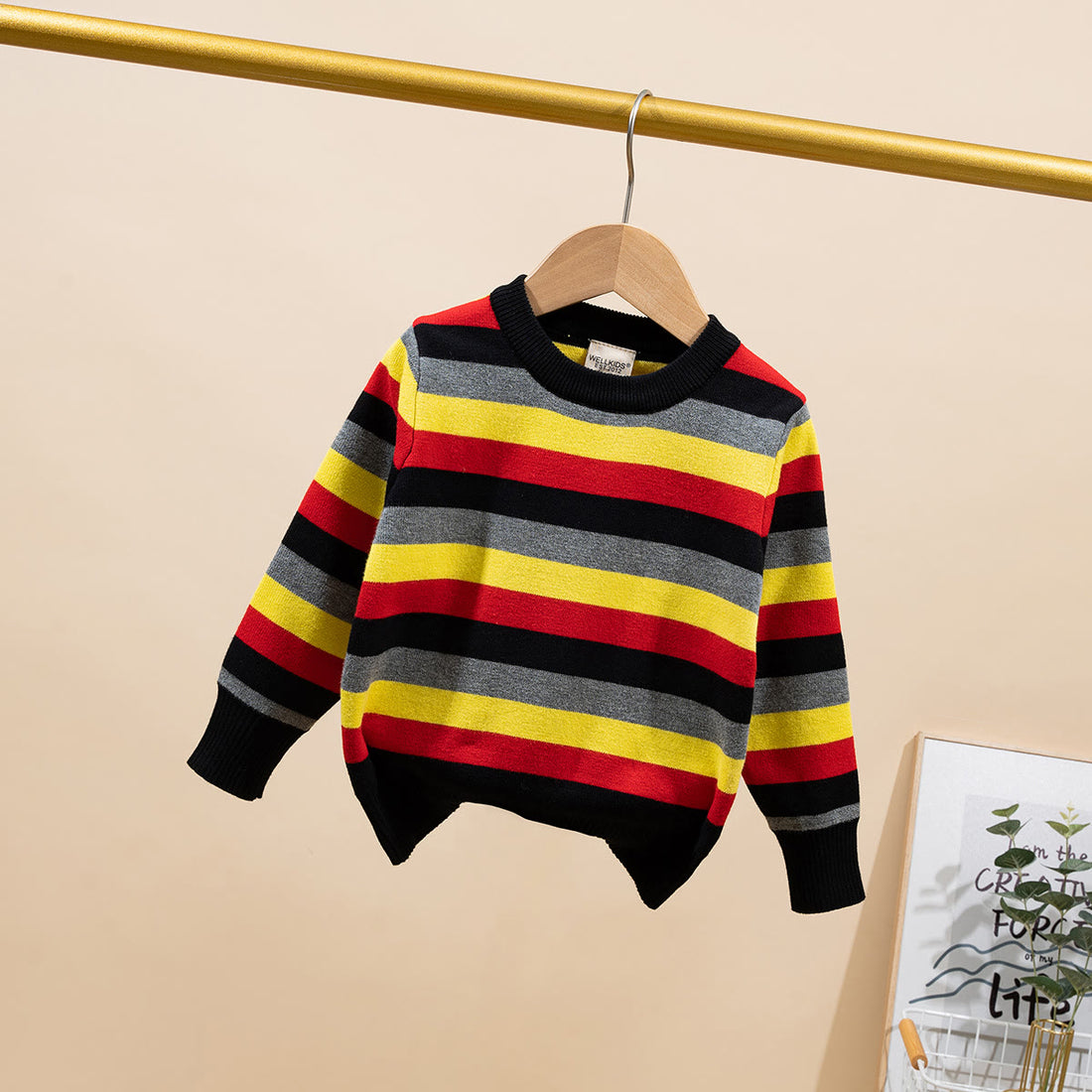 Toddler Colorful Striped Sweater