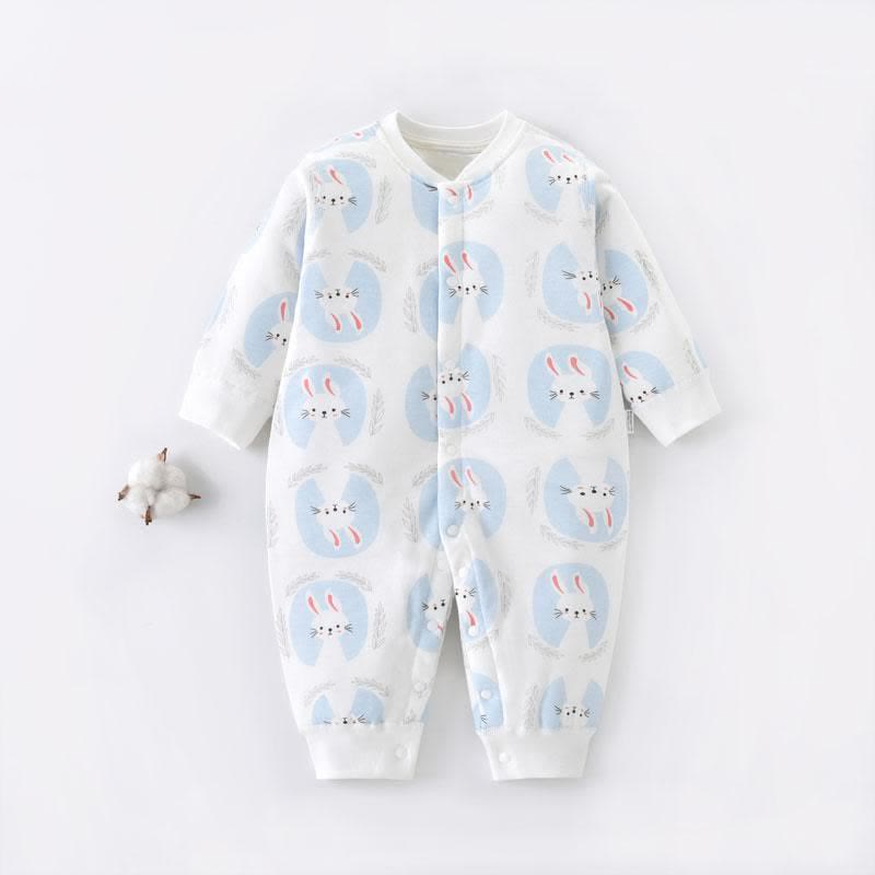 Baby Bunny Crew Neck Thicken Romper