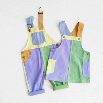 Toddler Girl Multicolor Overalls Dress