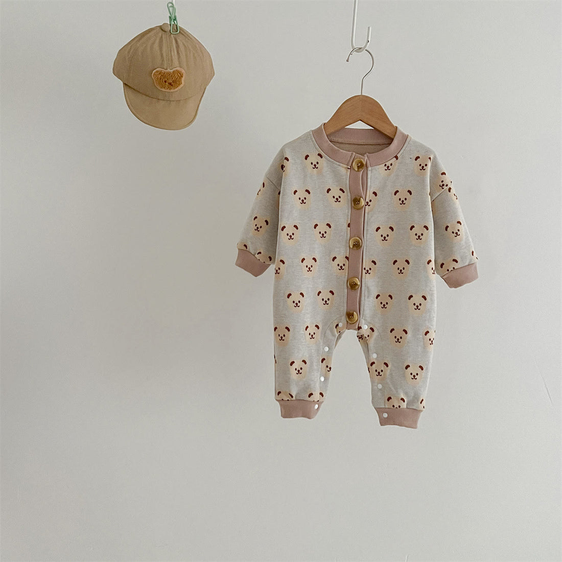 Baby Knitted Bear Lovely Cartoon Romper