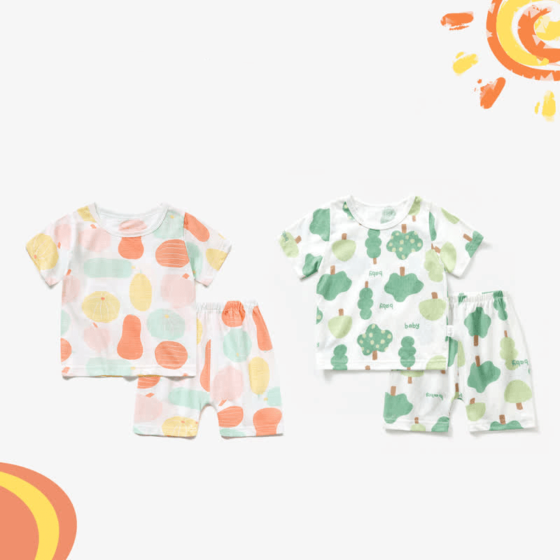 BABY Toddler Pumpkin Tree Pajamas Set