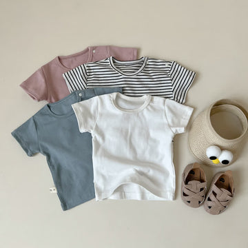 Baby Unisex Striped Casual T-Shirt