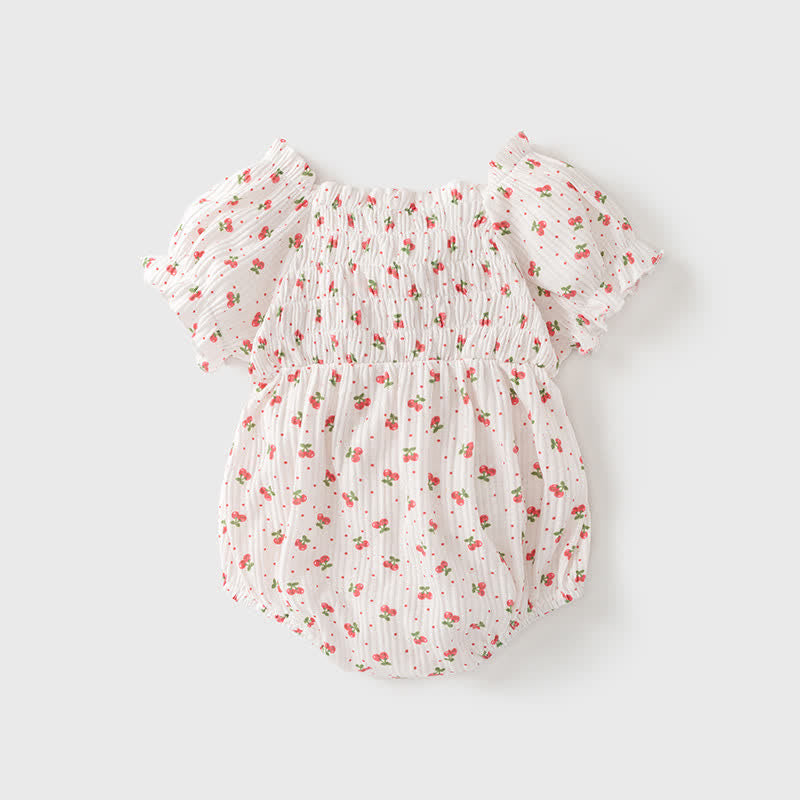 Baby Cherry Bodysuit with Headband