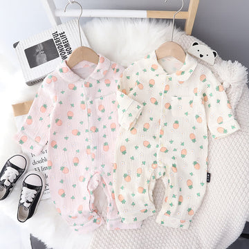 Baby Strawberry Newborn Pajamas Romper