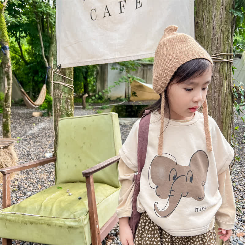 MINI Toddler Elephant Loose Sleeveless Tee