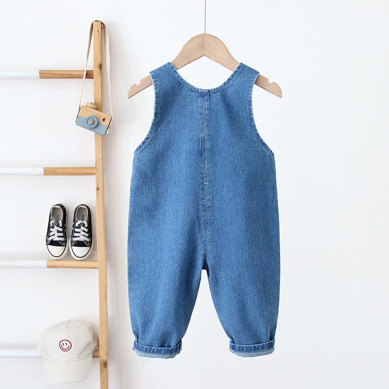 LOVE SMILE Baby Denim Sleeveless Suspender