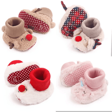 Baby Christmas Fleece Lined Pre-walker Shoes