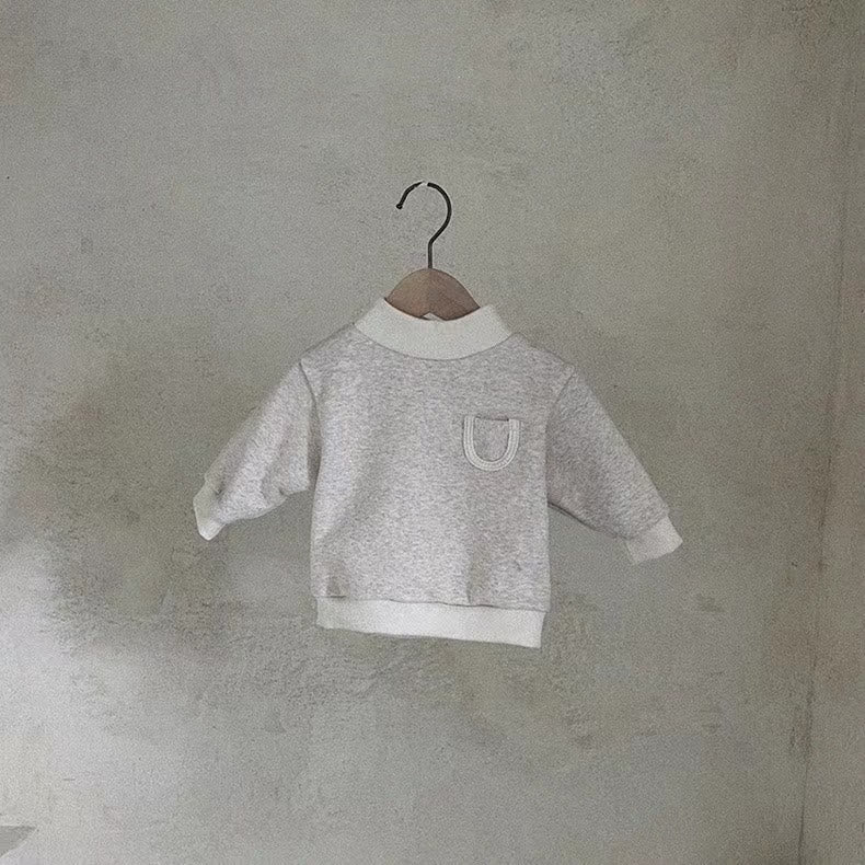 Baby Fleece Lined Mock Neck Sweatshirt