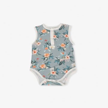 Baby Flower Crew Neck Newborn Bodysuit