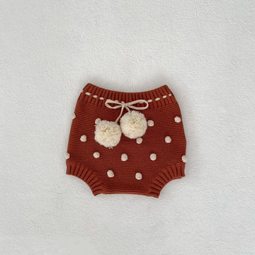 Baby Brown 3D Dots Bloomers Shorts