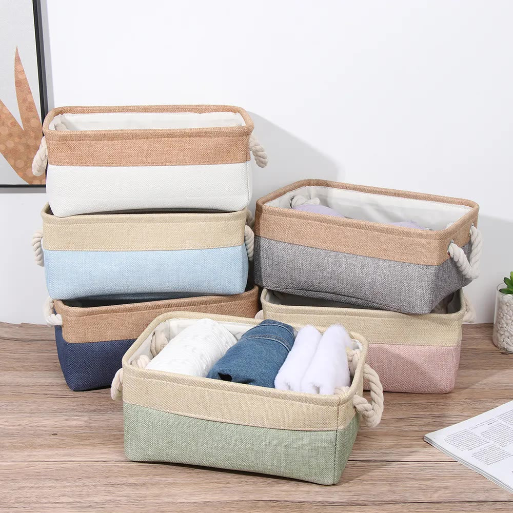 Home Supplies Basket Folding Linen Organizer