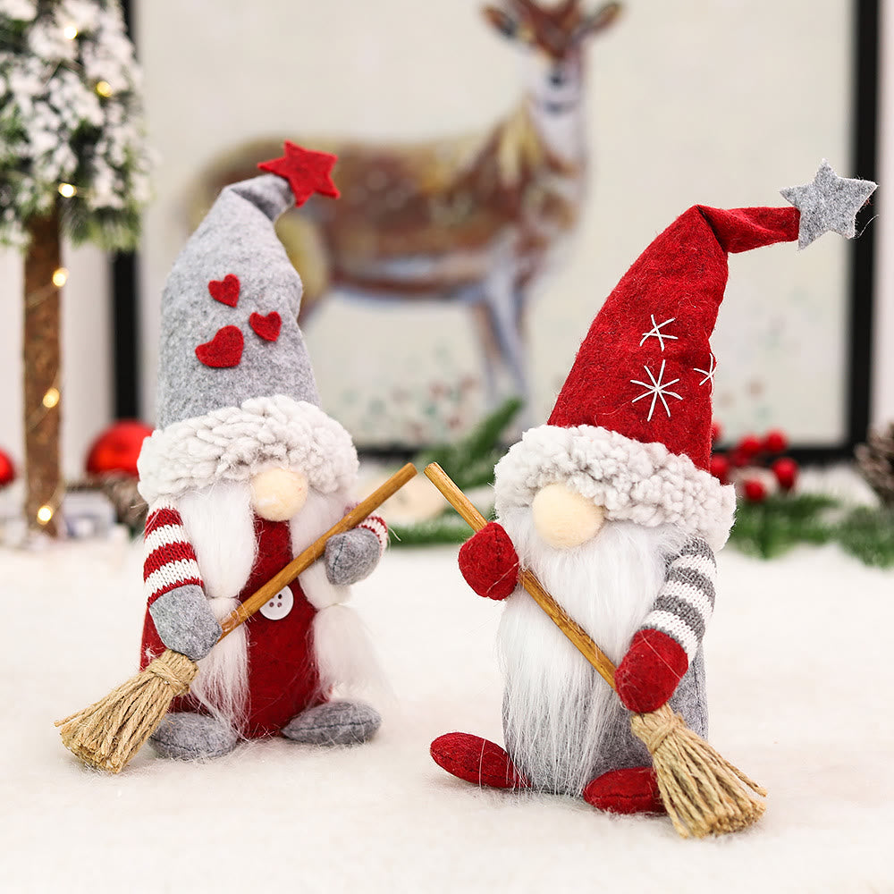 Broom Gnome Ornament Christmas