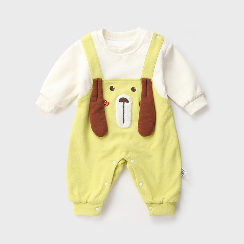 Baby Boy Dog Fake 2pcs Romper