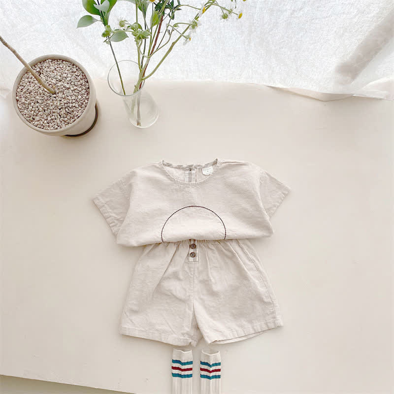 Baby Casual Tee and Loose Shorts Set