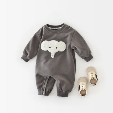 Baby Elephant Grey Romper