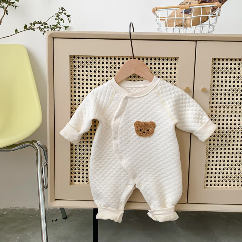 Baby Bear Kimono Crew Neck Romper