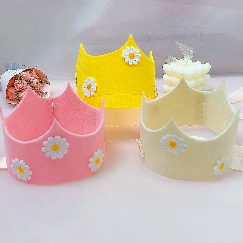 Baby Birthday Party Daisy Crown