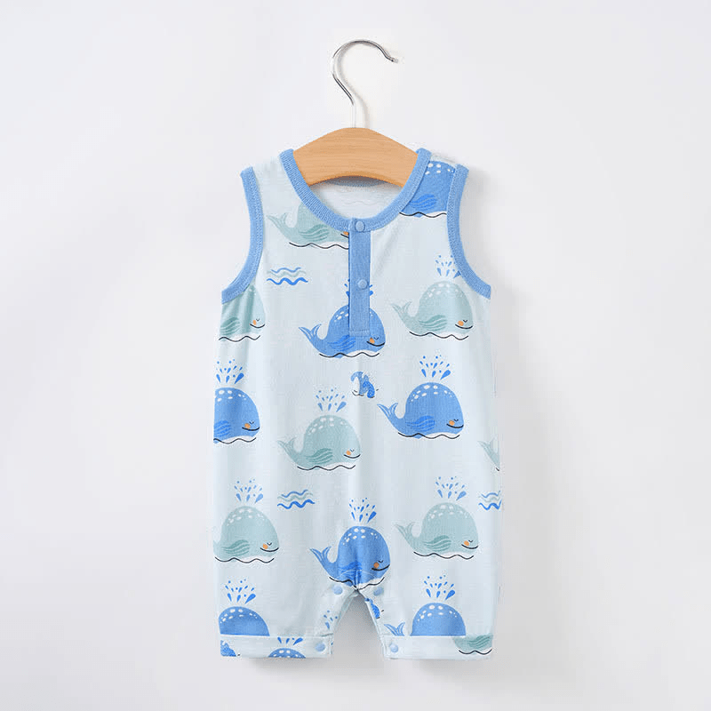 Baby Whale Newborn Casual Romper