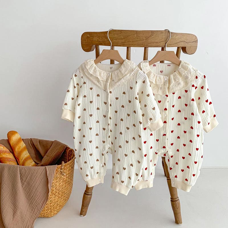 Baby Girl Heart Romper