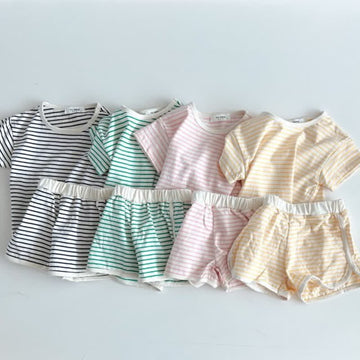 Baby Unisex Striped Pajamas Set