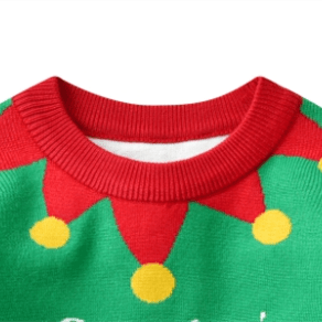 SANTA'S Toddler Slogan Striped Sweater