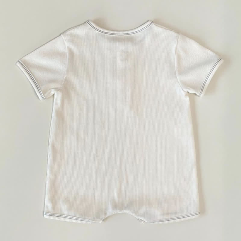 Baby Cream Knitted Casual Romper