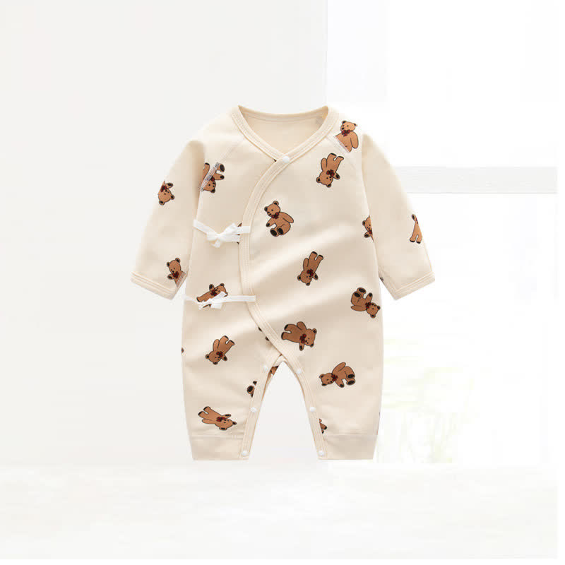 Baby Bear Crew Neck Seamless Romper