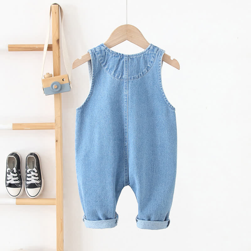 Baby Denim Casual Sleeveless Suspender