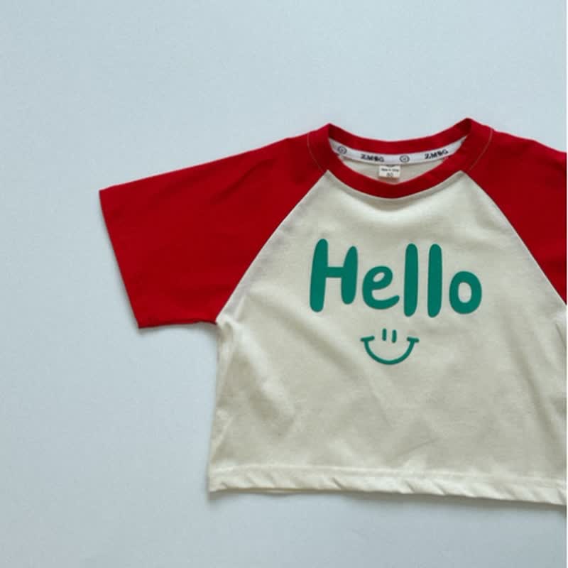 HELLO Toddler Smiley Face Loose Tee