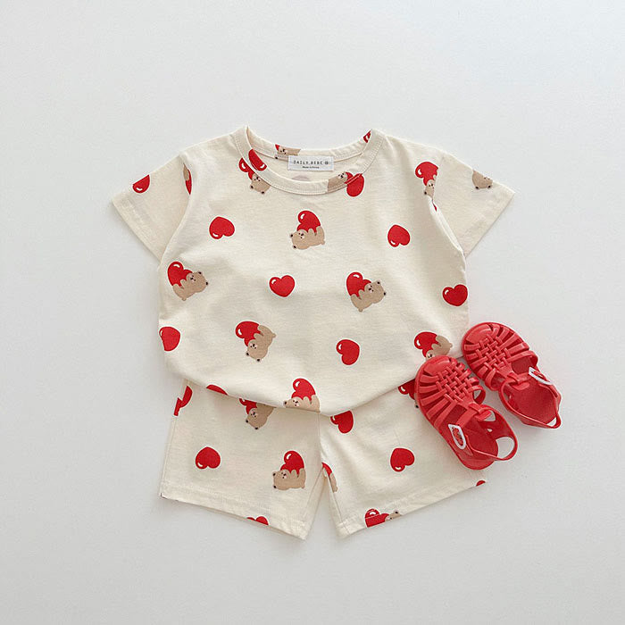 Baby Bear Tee and Shorts Set