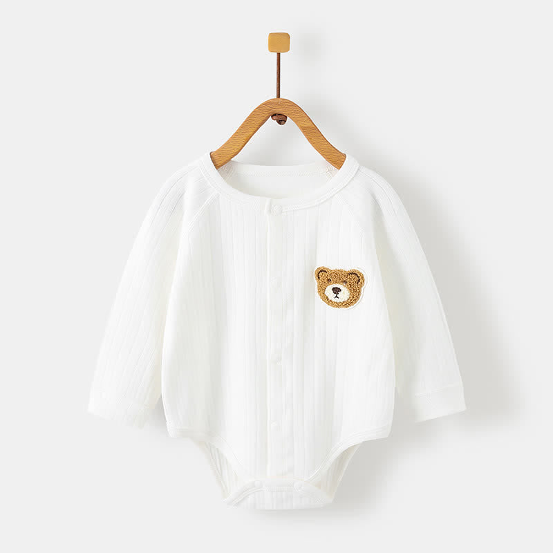 Baby Bear Multicolor Crew Neck Seamless Bodysuit