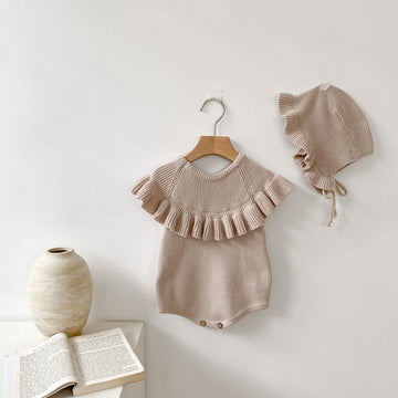 Baby Flounced Sleeveless Bodysuit