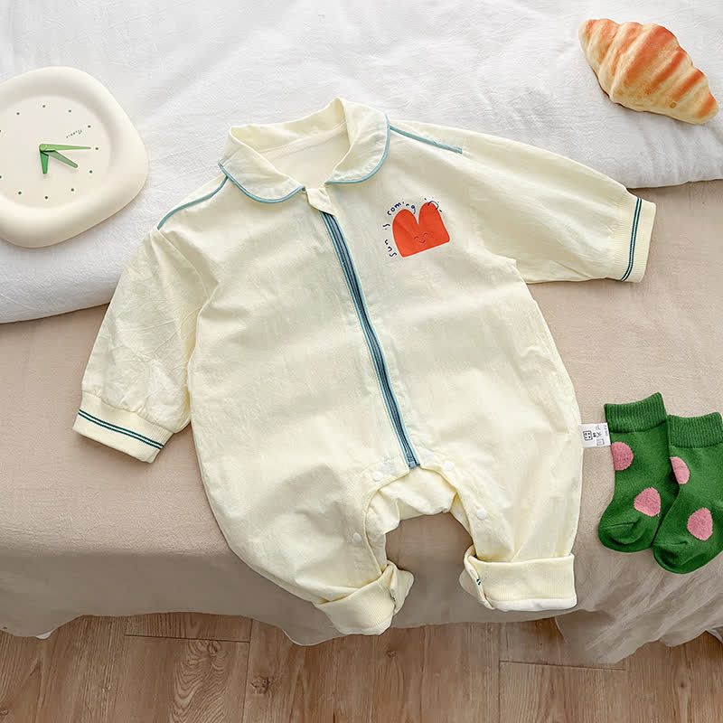 SUN IS COMING Baby Heart Smiley Romper