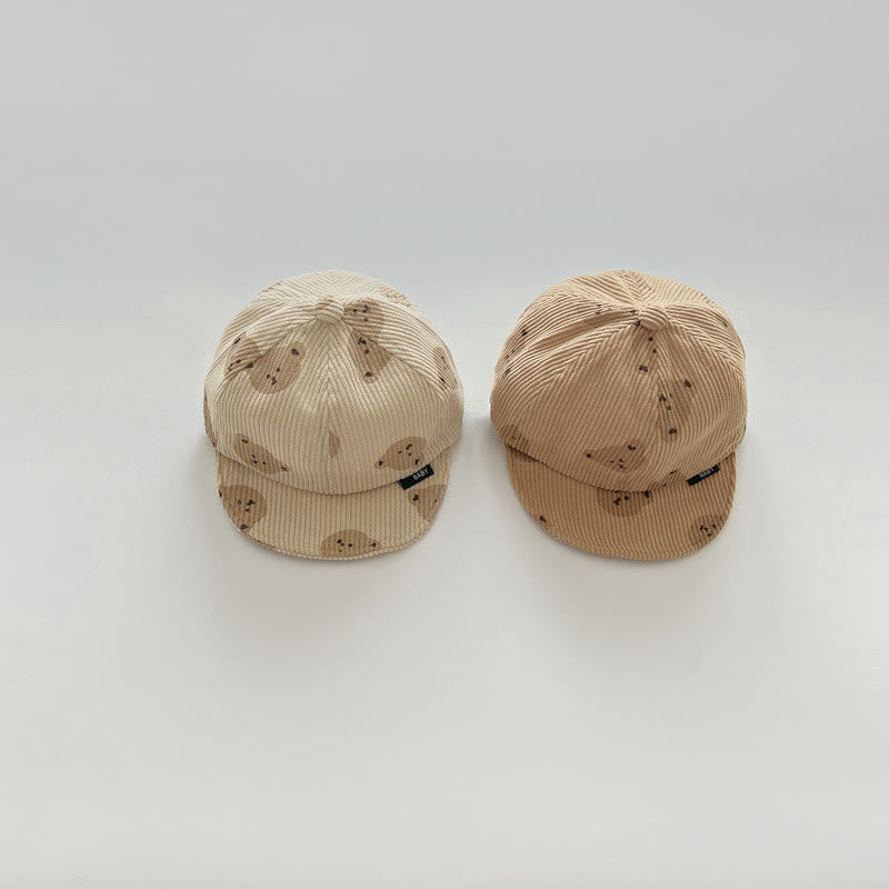 Baby Bear Corduroy Sun Peaked Cap