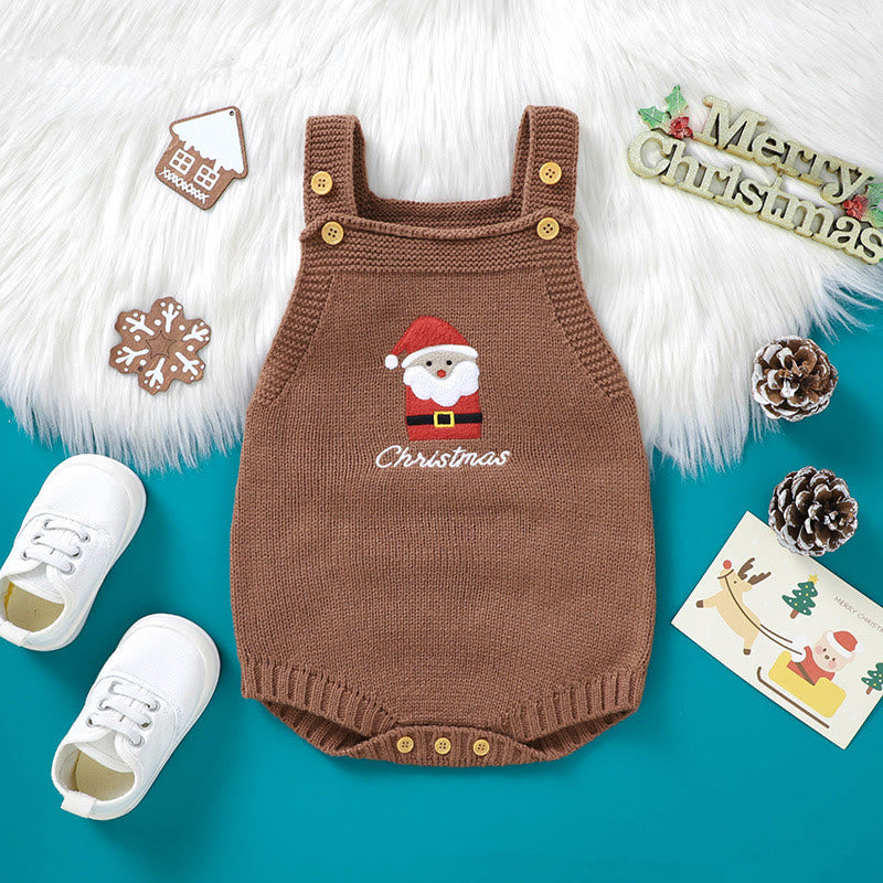 CHRISTMAS Baby Christmas Santa Claus Slogan Bodysuit