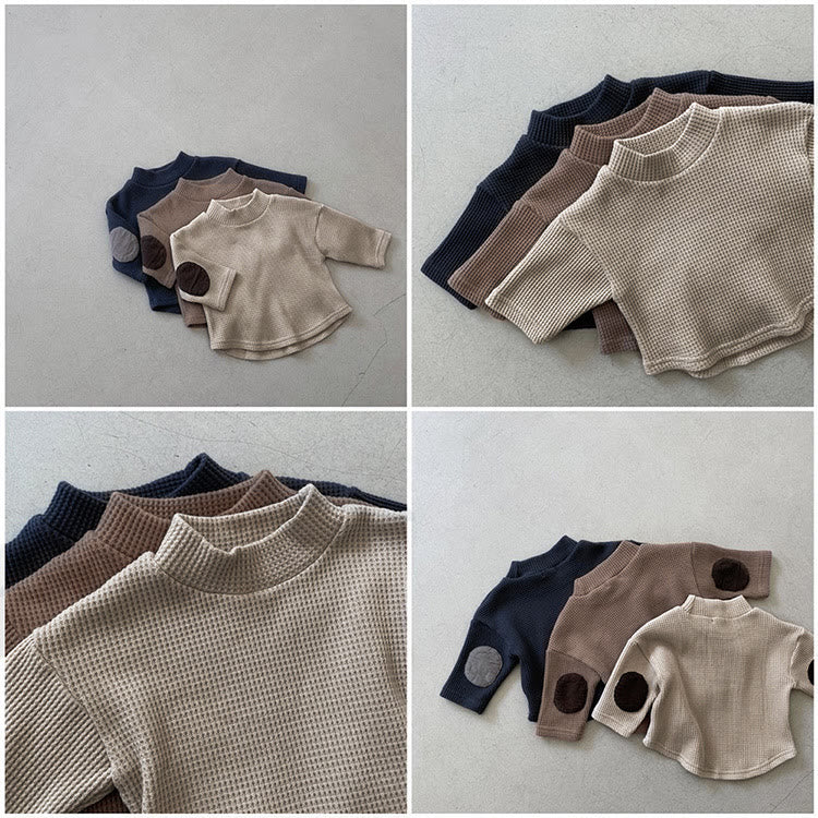 Baby Patch Waffle Sweatshirt