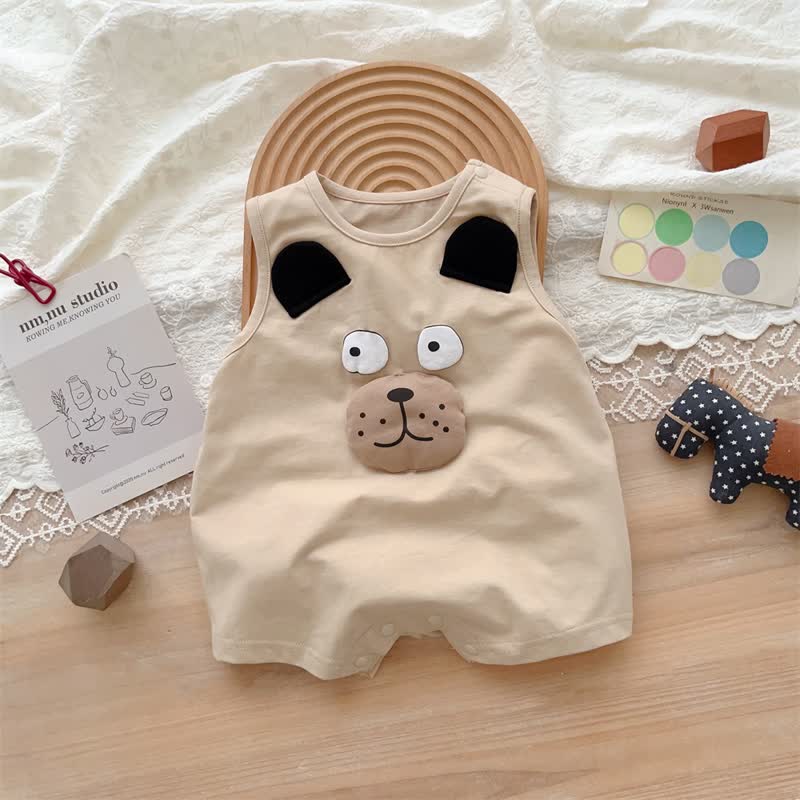 Baby Dog Crew Neck Loose Romper