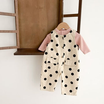 Baby Polka Dot Sleeveless Romper