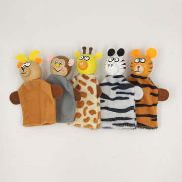 5Pcs Baby Animal Finger Puppets