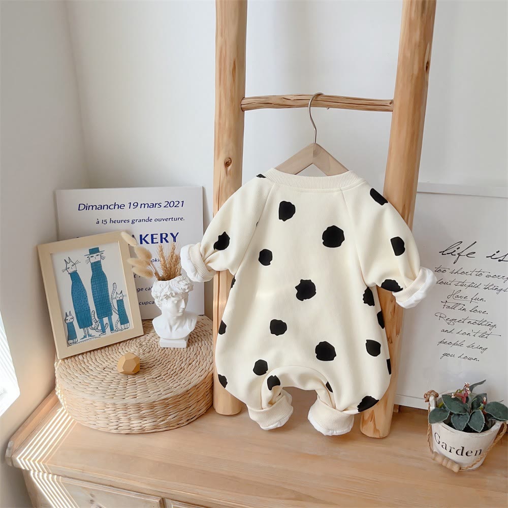 Baby Cow Spot 3D Moon Bear Lovely Romper