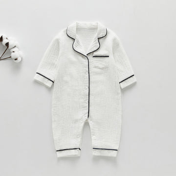 Baby Pocket Lapel Pajamas Romper