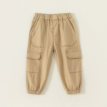 Toddler Boy Khaki Cargo Pants