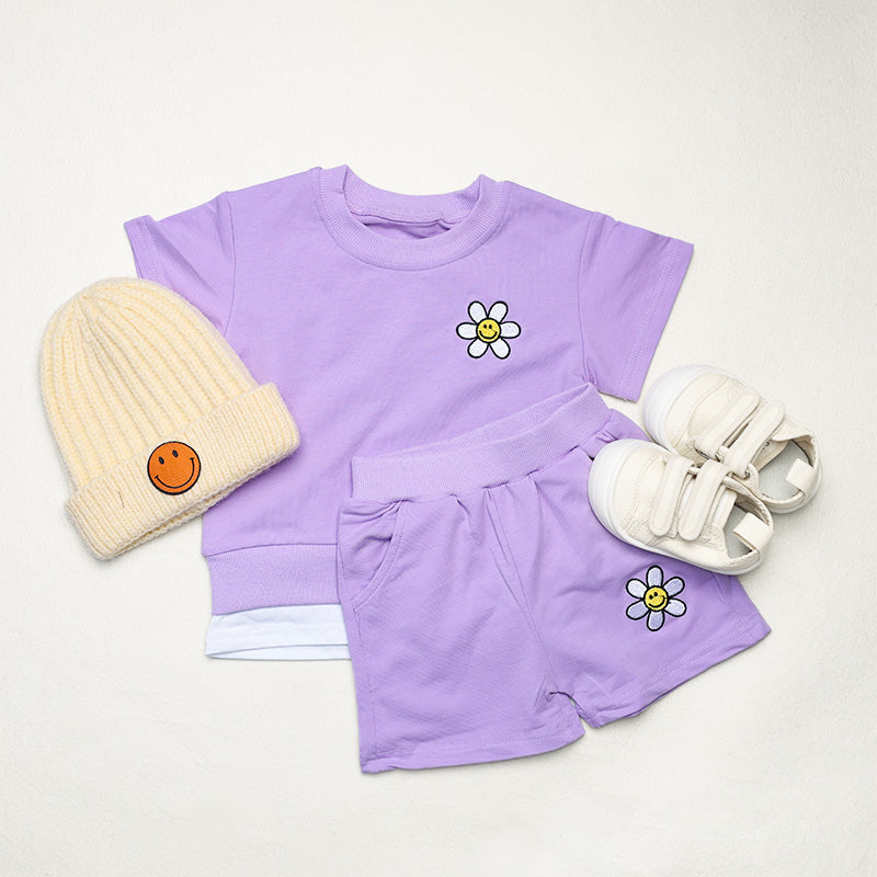 Baby Sport Flower T-Shirt and Shorts Set