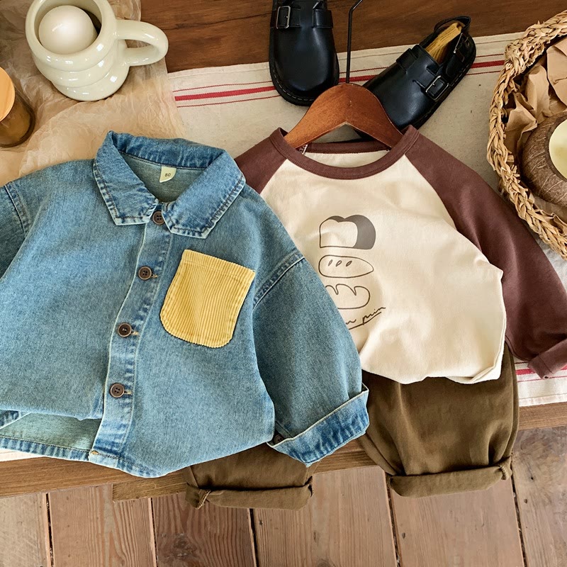 Toddler Boy Denim Pocket Shirt