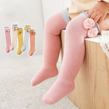 Bowknot Thigh High Socks