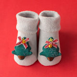 First Walker Plush Socks - Christmas