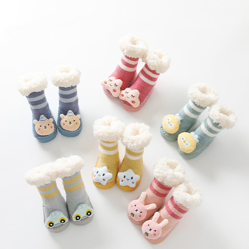 First Walker Plush Sock Shoes - Party